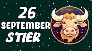 EINE GEFAHR LAUERT ⚠️ STIER ♉ HEUTE 26 september 2024 [upl. by Arick410]