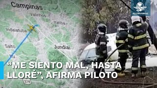 Esta fue la advertencia de un piloto que volaba en la zona del accidente aéreo de Brasil [upl. by Nifares]