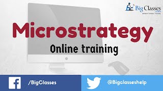 Microstrategy Online Training  Microstrategy Tutorials for Beginners [upl. by Yssim]