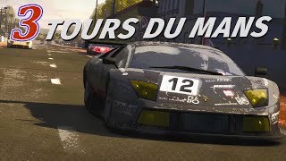 GRID 3 laps on LE MANS  LAMBORGHINI  COCKPIT view  NO ASSISTS [upl. by Goss]