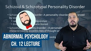 Abnormal Psychology Chapter 12 Lecture [upl. by Ahseket865]