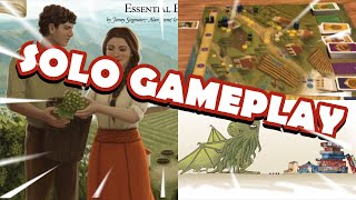 Viticulture Essential Edition Full Solo Gameplay Normal Difficulty [upl. by Hutt543]