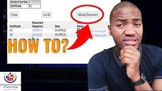 How to upload documents at TUT online in 2023  How to apply at Tshwane University of Technology [upl. by Asenad]