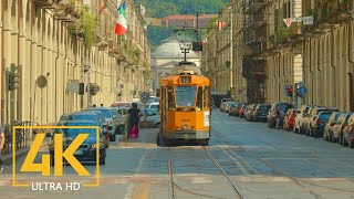 4K Turin Italy  City Life Video with City Sounds  Top Italian Destinations [upl. by Yenhoj]