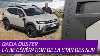 Nouveau Dacia DUSTER 2024 A bord du SUV star de 3e génération [upl. by Ranilopa299]