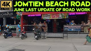 Jomtien Beach Update in cloudy and windy day 2024 Pattaya Thailand [upl. by Afton173]