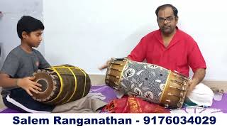 Learn Mridangam From Vidwan Salem Ranganathan Miruthangam Class 3 Tamil  Mridangam Classes Online [upl. by Cinelli]