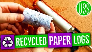 Simple Fire Briquettes from Recycled Paper  How To OLD [upl. by Herr513]