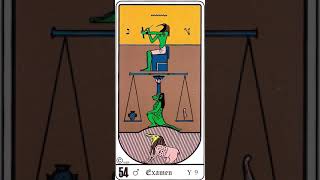 Tarot Egipcio  Arcano 54  Examen  Significado  AUDIOAYUDA [upl. by Aelber]