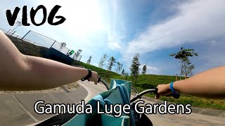 Vlog  My First Experience with Skyline Luge GamudaLandMalaysia Luge Gardens [upl. by Anitneuq544]