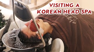 I Visit a Korean Head Spa 💆🏻‍♀️ [upl. by Arikehs]