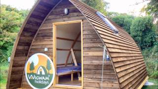 Wigwams on Tehidy Holiday Park in Cornwall [upl. by Doggett]