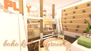 Bloxburg boho kids playroom for favexave [upl. by Obnukotalo]