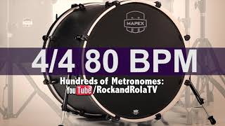 🔴 80 BPM Kick Drum Metronome [upl. by Frieda]