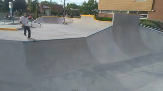 Trying out the new skatepark in PointeClaire Quebec [upl. by Alicec]