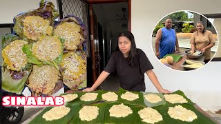 NAGLUTO AKO NG SINALAB NA KAMOTENG KAHOY  SINALAB RECIPE  CASSAVA PANCAKE [upl. by Stalker]