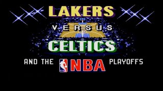 Lakers versus Celtics and the NBA Playoffs for the Sega Genesis  1989 [upl. by Kenti]