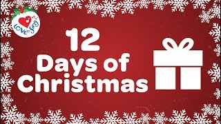 12 Days of Christmas with Lyrics  Christmas Songs and Carols [upl. by Aret]