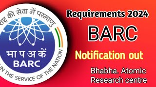 BARC New Requirements 2024No Examडायरेक्ट भर्तीसिर्फ iti पासwalk in interview SmartiTi iti [upl. by Aipmylo]