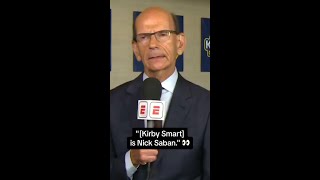 Paul Finebaum says Kirby Smart is in a coaching tier of his own 👀 shorts [upl. by Hsihsa468]