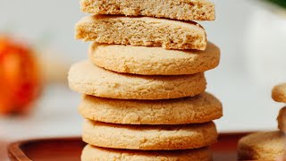 Vegan GlutenFree Shortbread Cookies 1 Bowl  Minimalist Baker Recipes [upl. by Onilatac283]