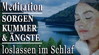 Meditation amp Affirmationen zum Schlafen  Sanft einschlafen gut durchschlafen Sorgen loslassen [upl. by Enelak]