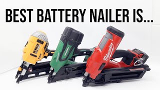 Best Cordless Framing Nailer DeWalt HiKoki or Milwaukee Who makes the best Nail Gun Comparison [upl. by Dambro]