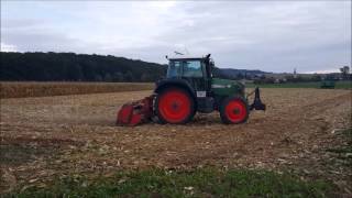 Maisstoppel Mulchen 2015 mit Fendt Vario 412 und Fehrenbach [upl. by Leyla363]