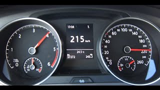 VW Golf 7 16 TDI Top Speed  2013 Model [upl. by Gebhardt]