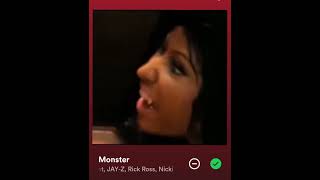 Monster  Nicki Minajs verse [upl. by Veljkov891]