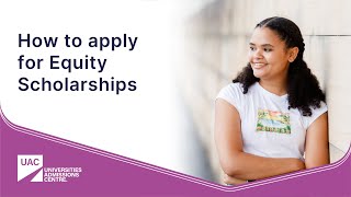 How to apply for Equity Scholarships [upl. by Raybourne]