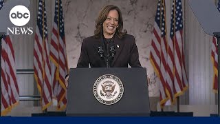 FULL SPEECH Kamala Harris addresses nation after conceding election to Donald Trump [upl. by Alf]