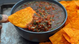 Easy Chipotle Red Salsa No Cooking [upl. by Aixela]