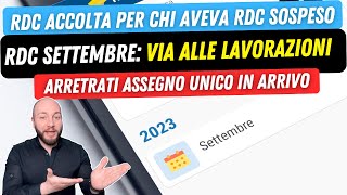 📣 REDDITO DI CITTADINANZA SETTEMBRE lavorazioni iniziate con domande sospese [upl. by Euridice]