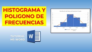 Creando un histograma y con un polígono de frecuencia en Microsoft Word [upl. by Aernda]