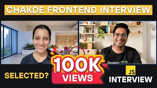 45 Years Experienced Best Javascript Interview  Chakde Frontend Interview EP  01 [upl. by Baily933]