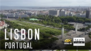 4K Lisbon city from the air  Portugal [upl. by Tallbott]