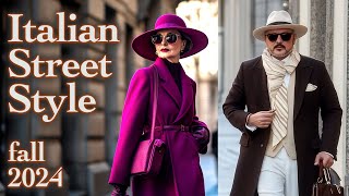 Gorgeous Italian Street Fashion Explore Italian Fashion Trends for Fall 2024 Luxe Shopping Journey [upl. by Donall]