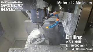 SPEEDIO M200X3 DEMO Machining  Scroll [upl. by Akehsyt]