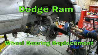 Dodge Ram Wheel Bearing Replacement [upl. by Odlaner507]