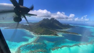 🇵🇫 Papeete PPT  Bora Bora BOB via Raiatea  Air Tahiti ATR 72600 FLIGHT REPORT [upl. by Ashely510]