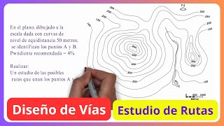 Estudio de Rutas🚗 Diseño de Vías  Carreteras [upl. by Leamaj973]