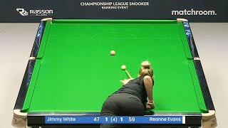 SNOOKER REANNE EVANS SHOWS THAT SHE IS NOT A PUSHOVER  CHAMPIONS LEAGUE SNOOKER 2023 [upl. by Trebleda]