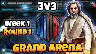 SWGoH  Grand Arena Championship 3v3 returns Lets dominate the holotables [upl. by Piwowar]