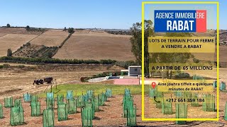 terrain pour ferme a vendre rabat [upl. by Asi]