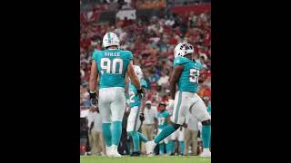 DEANDRE JOHNSON AND OWEN CARNEY TEAM UP FOR THE SACK AT MIAVSTB  PRESEASON 2022 WEEK 1 [upl. by Haseena]