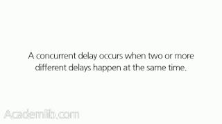 What are concurrent or commingled delays [upl. by Memory]