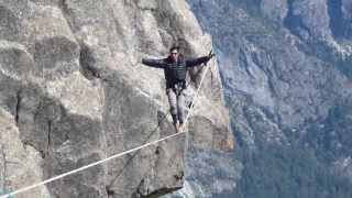 Tightrope walker falls off the top of Yosemite Falls [upl. by Norita]