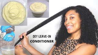 My Homemade Hair Growth Leave In Conditioner Recipe  DIY [upl. by Ahsrats397]