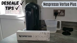 How to Descale Nespresso Vertuo Plus Machine  Descaling Tips and Instructions Video  Krups [upl. by Alva]